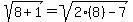 sqrt%288%2B1%29=sqrt%282%288%29-7%29