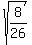 sqrt%288%2F26%29