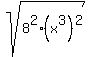 sqrt%288%5E2%2A%28x%5E3%29%5E2%29