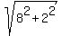sqrt%288%5E2+%2B+2%5E2%29