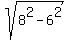 sqrt%288%5E2-6%5E2%29