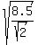 sqrt%288.5%2Fsqrt%282%29%29