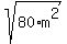 sqrt%2880%2Am%5E2%29