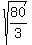 sqrt%2880%2F3%29