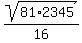 sqrt%2881%2A2345%29%2F16%29