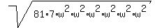 sqrt%2881%2A7%2Aw%5E2%2Aw%5E2%2Aw%5E2%2Aw%5E2%2Aw%5E2%2Aw%5E2%29