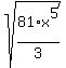 sqrt%2881%2Ax%5E5%2F3%29
