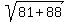 sqrt%2881%2B88%29