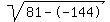 sqrt%2881--144%29