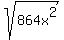 sqrt%28864x%5E2%29