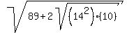 sqrt%2889%2B2sqrt%28%2814%5E2%29%2810%29%29%29