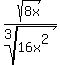 sqrt%288x%29%2Froot%283%2C16x%5E2%29