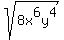 sqrt%288x%5E6y%5E4%29