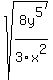 sqrt%288y%5E5%2F3x%5E2%29