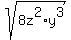 sqrt%288z%5E2%2A+y%5E3%29