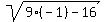 sqrt%289%28-+1%29+-+16%29