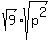 sqrt%289%29%2Asqrt%28p%5E2%29