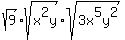 sqrt%289%29%2Asqrt%28x%5E2y%29%2Asqrt%283x%5E5y%5E2%29