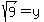 sqrt%289%29+=+y
