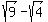 sqrt%289%29+-+sqrt%284%29