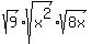 sqrt%289%29sqrt%28x%5E2%29%2Asqrt%288x%29