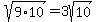 \"sqrt%289%2A10%29=+3sqrt%2810%29+\"
