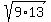 sqrt%289%2A13%29