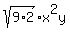 sqrt%289%2A2%29x%5E2y