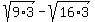 sqrt%289%2A3%29-+sqrt%2816%2A3%29