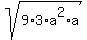 sqrt%289%2A3%2Aa%5E2%2Aa%29