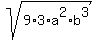sqrt%289%2A3%2Aa%5E2%2Ab%5E3%29