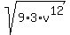 sqrt%289%2A3%2Av%5E12+%29