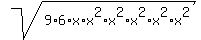 sqrt%289%2A6%2Ax%2Ax%5E2%2Ax%5E2%2Ax%5E2%2Ax%5E2%2Ax%5E2%29