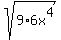 sqrt%289%2A6x%5E4%29