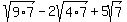 sqrt%289%2A7%29-2sqrt%284%2A7%29%2B5sqrt%287%29