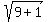 sqrt%289%2B1%29