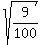 sqrt%289%2F100%29