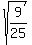 sqrt%289%2F25%29