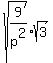 sqrt%289%2Fp%5E2%29%2Asqrt%283%29