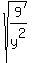 sqrt%289%2Fy%5E2%29