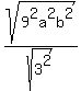sqrt%289%5E2a%5E2b%5E2%29%2Fsqrt%283%5E2%29
