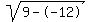 sqrt%289--12%29