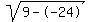 sqrt%289--24%29