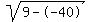 sqrt%289--40%29