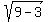 sqrt%289-3%29