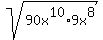 sqrt%2890x%5E10%2A9x%5E8%29