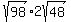 sqrt%2898%29%2A2sqrt%2848%29