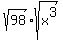 sqrt%2898%29sqrt%28x%5E3%29