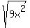 sqrt%289x%5E2%29