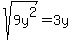 sqrt%289y%5E2%29=3y